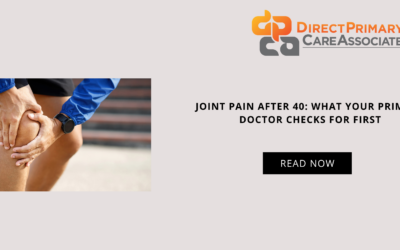 Joint Pain after 40: What your Primary Doctor checks for first